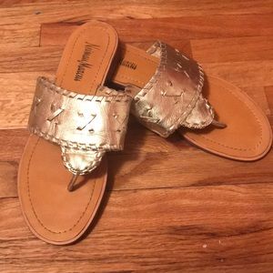 Gold Flat Sandals